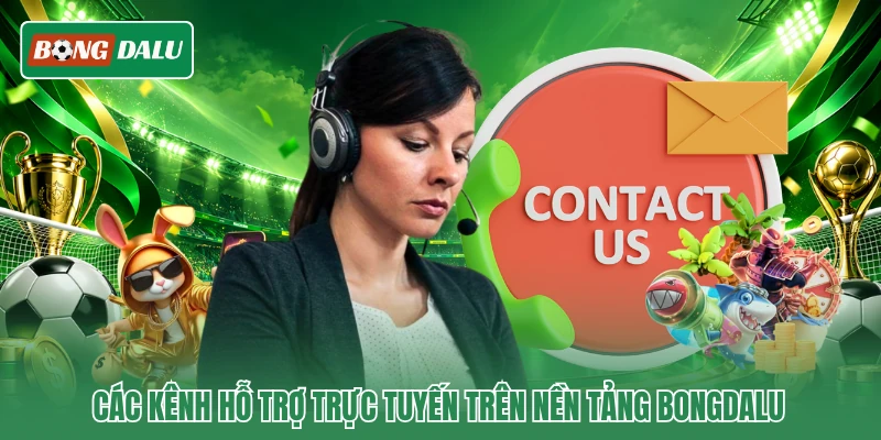 Các kênh hỗ trợ trực tuyến trên nền tảng Bongdalu
