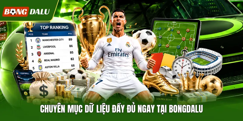 Chuyên mục dữ liệu đầy đủ ngay tại Bongdalu