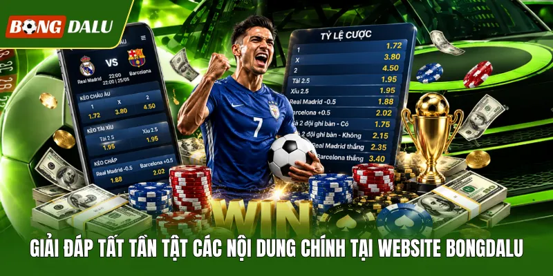 Giải đáp tất tần tật các nội dung chính tại website bongdalu